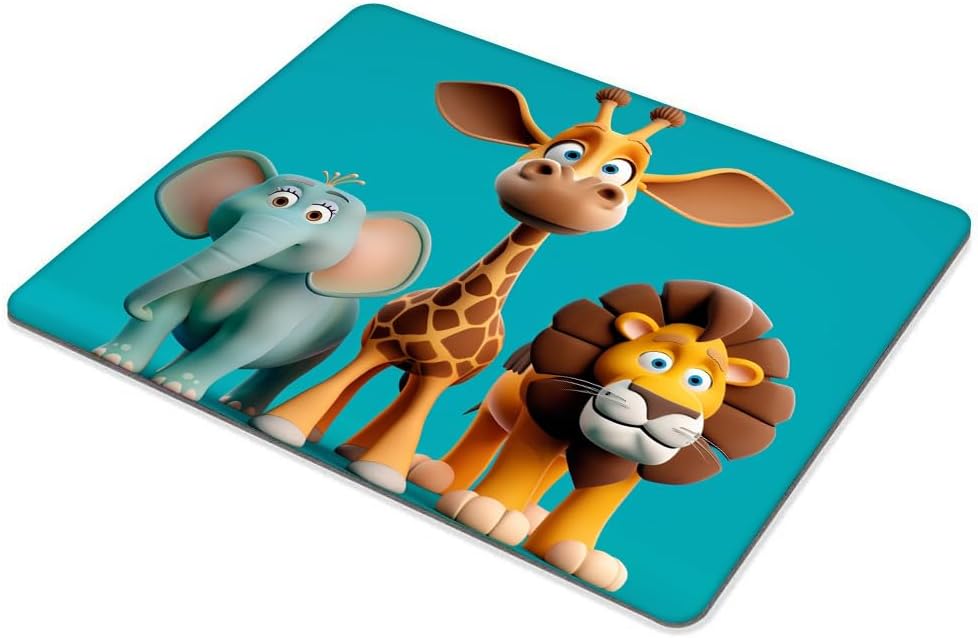 Square Mouse Pad Cute Animal-1,Gaming Mouse Pads for Desk,Soft Computer Waterproof Non-Slip Mouse Mat