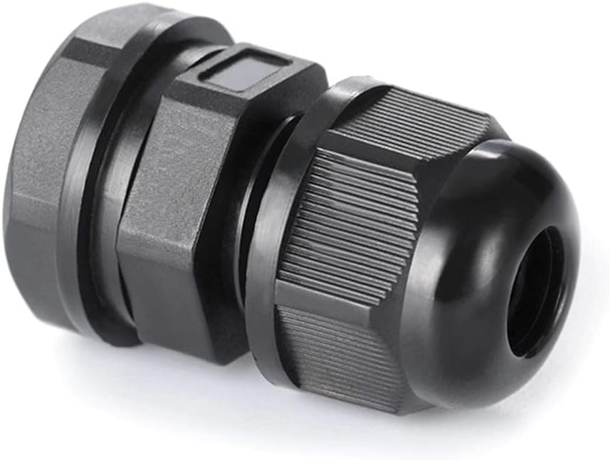 PENGLIN Cable Glands 1/4" NPT Nylon Cable Connector, Strain Relief Cord Connector, IP68 Waterproof Adjustable Locknut (1/4 Inch (10-Pack))