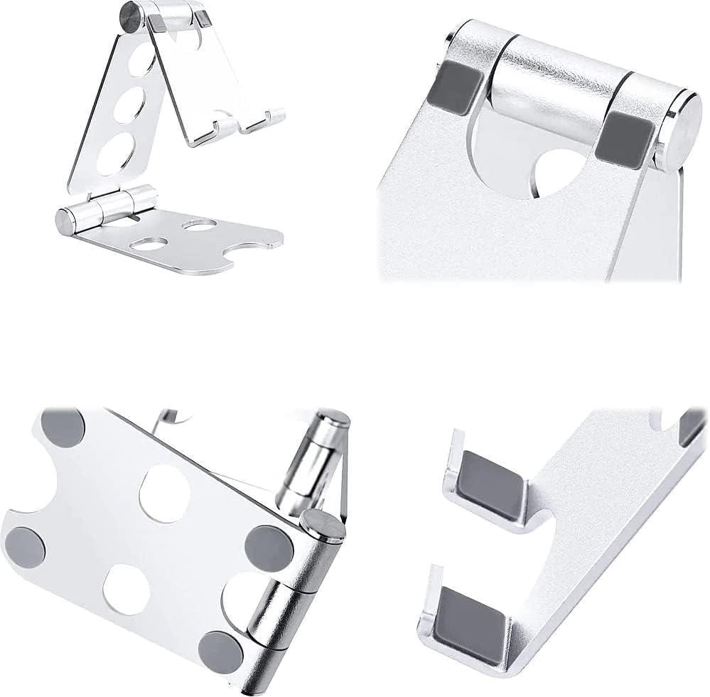 Kado Aluminum Alloy Tablet Stand for Portable Monitor, Foldable iPad Stand Holder Adjustable, Computer Office Desk Accessories for Kindle, Switch, iPad Pro/Air/Mini, iPhone Pro/Max/Plus