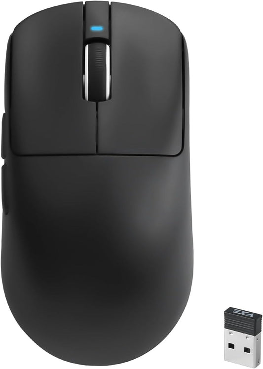 R1 SE+ Gaming Mouse, 18000 DPI, High-Precision PAW3395 SE Sensor,55g Lightweight,Three Connection Modes Wireless Mouse, Programmable Ergonomic Mouse Suitable for Laptops/PC/Mac (Black)