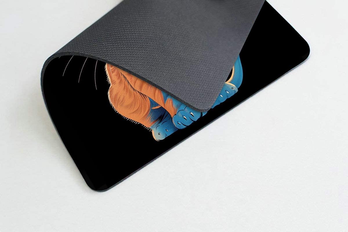 Square Mouse Pad Cat with Patriotic Hat and Glasses-1,Gaming Mouse Pads for Desk,Soft Computer Waterproof Non-Slip Mouse Mat