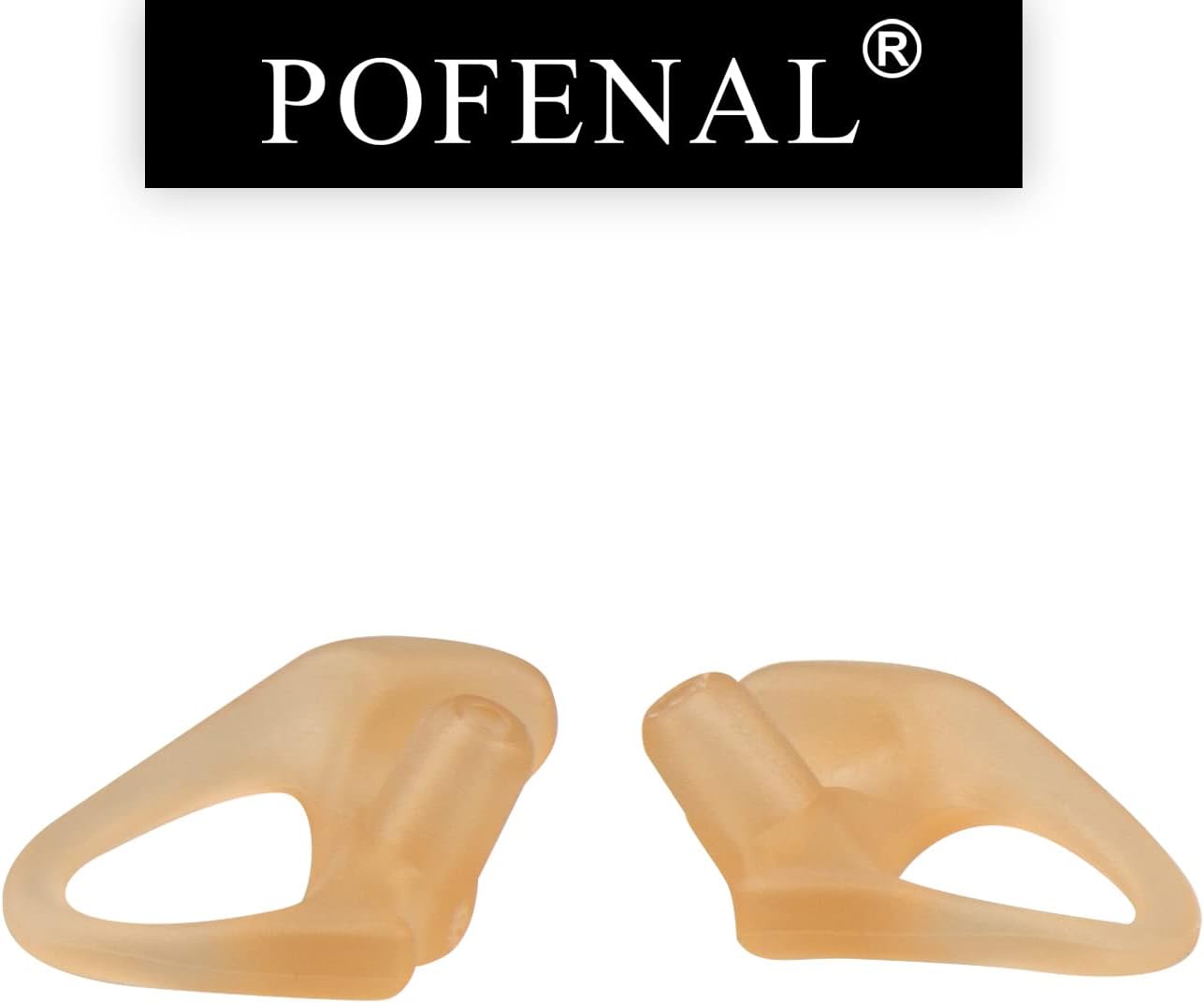 Silicone Replacement Earmold for Motorola/Baofeng/Retavis Radios - Police Walkie Talkie & Law Enforcement Soft Earpiece Inserts (8 Pair, Flesh - 2L/4M/2S)