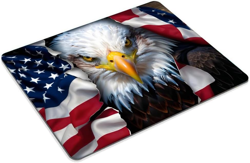 American Eagle Flag Mouse pad Customized Mousepad Non-Slip Rubber Base Mouse Pads for Computers Laptop Office Desk Accessories Mouse pad
