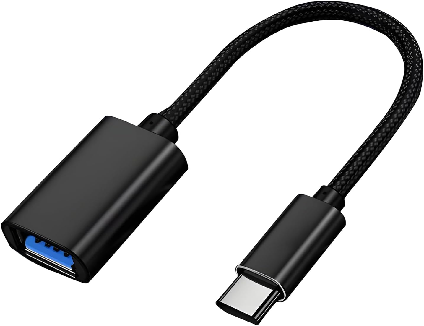 USB C to USB 3.0 Adapter, Type C Male to USB Female OTG Cable Thunderbolt 3 to USB Adapter for iPhone 16/15 Pro Max, MacBook Pro/Air, Samsung Galaxy S25/S24/S23, Google Pixel