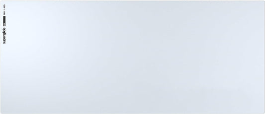 Pulsar - Superglide Premium Glass Mouse Pad XXL ALUMINO-Silicate Glass Surface Anti-Slip Fully Molded high-Density Silicone Rubber 38.5in x 16.5in (XXL, White)