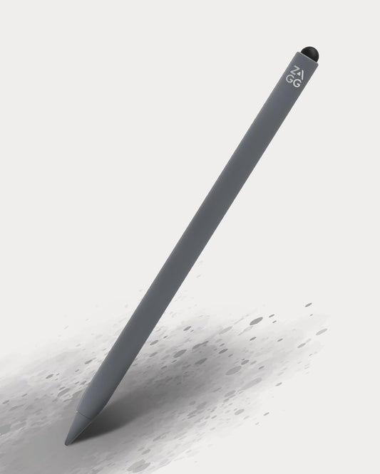 ZAGG Pro Stylus 2 with Active & Capacitive Tips, Palm Rejection, Tilt Recognition, Bluetooth Pairing, Compatible w/iPad Pro 11/12.9 (3,4, & 5 Gen)/Air 10.9/iPad 10.2/9.7/Mini 5/ iPad Air (M2) - Gray