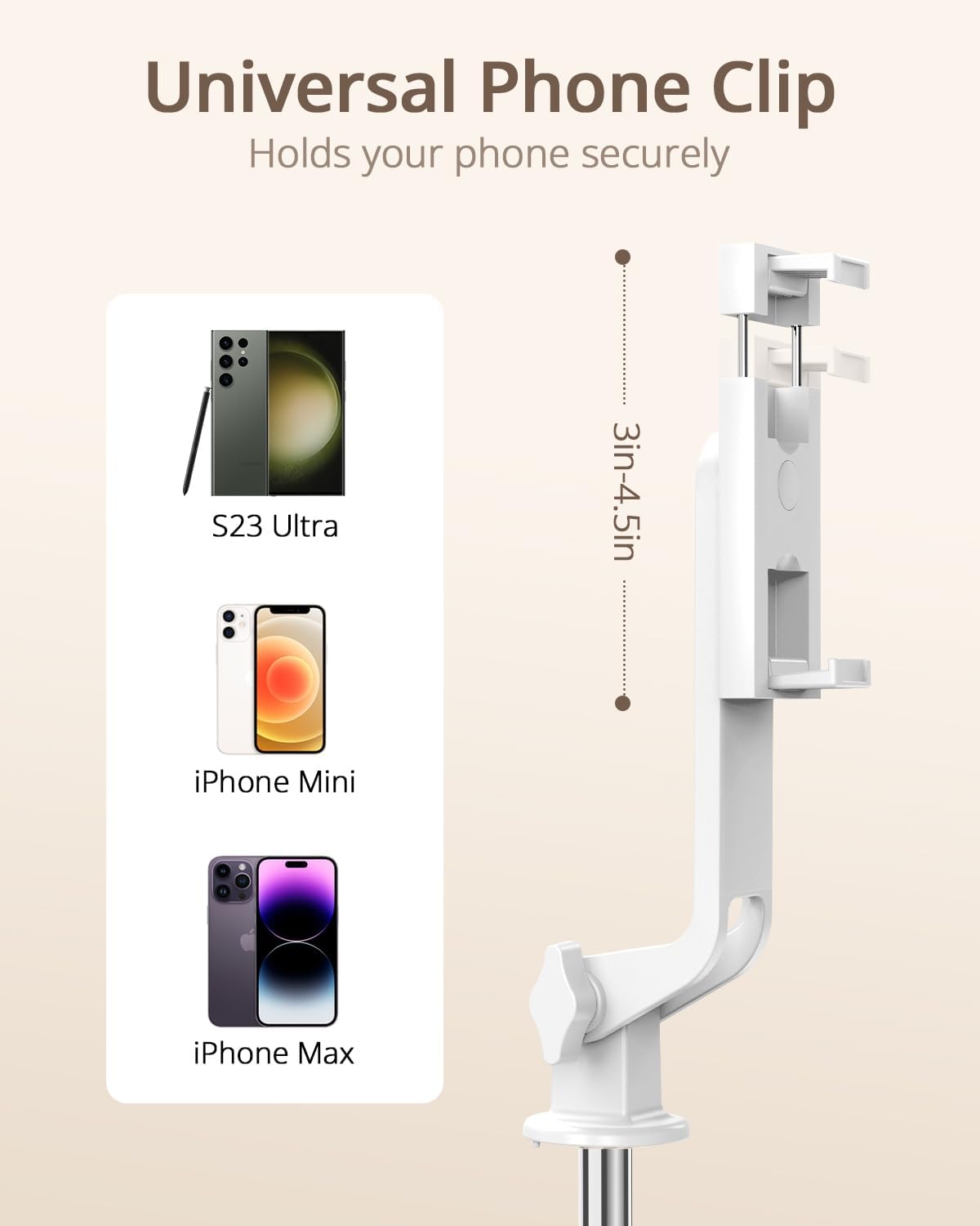 UBeesize Selfie Stick Tripod for iPhone and Android, 52'' Extendable Phone Tripod Stand with Remote, Portable Selfie Sticks with Phone Holder for Video Recording & Travel