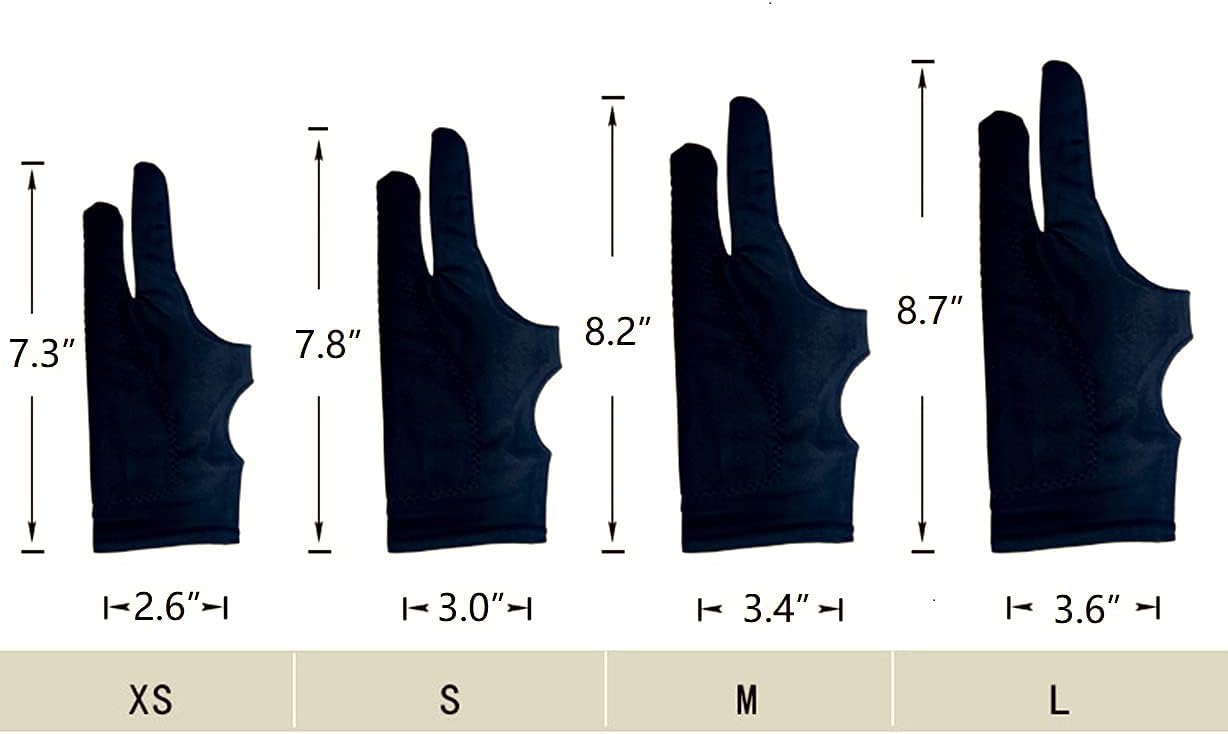Drawing Glove, Digital Art Glove for Graphic Tablet, Artist Gloves with Two Fingers for iPad