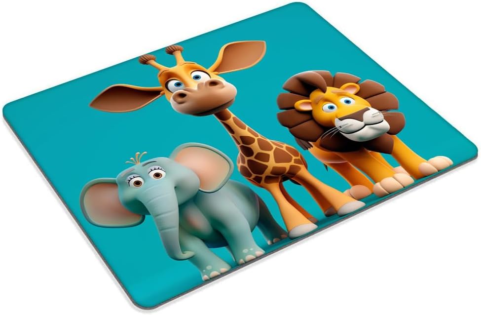 Square Mouse Pad Cute Animal-1,Gaming Mouse Pads for Desk,Soft Computer Waterproof Non-Slip Mouse Mat