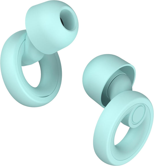 Ear Plugs for Noise Cancelling Ear Protection EarPlugs for Sleep,Concerts,Work,Study,8 Size Eartips with Small Box,Perfect -30dB Silicone Earplugs for Noise Reduction T-Blue