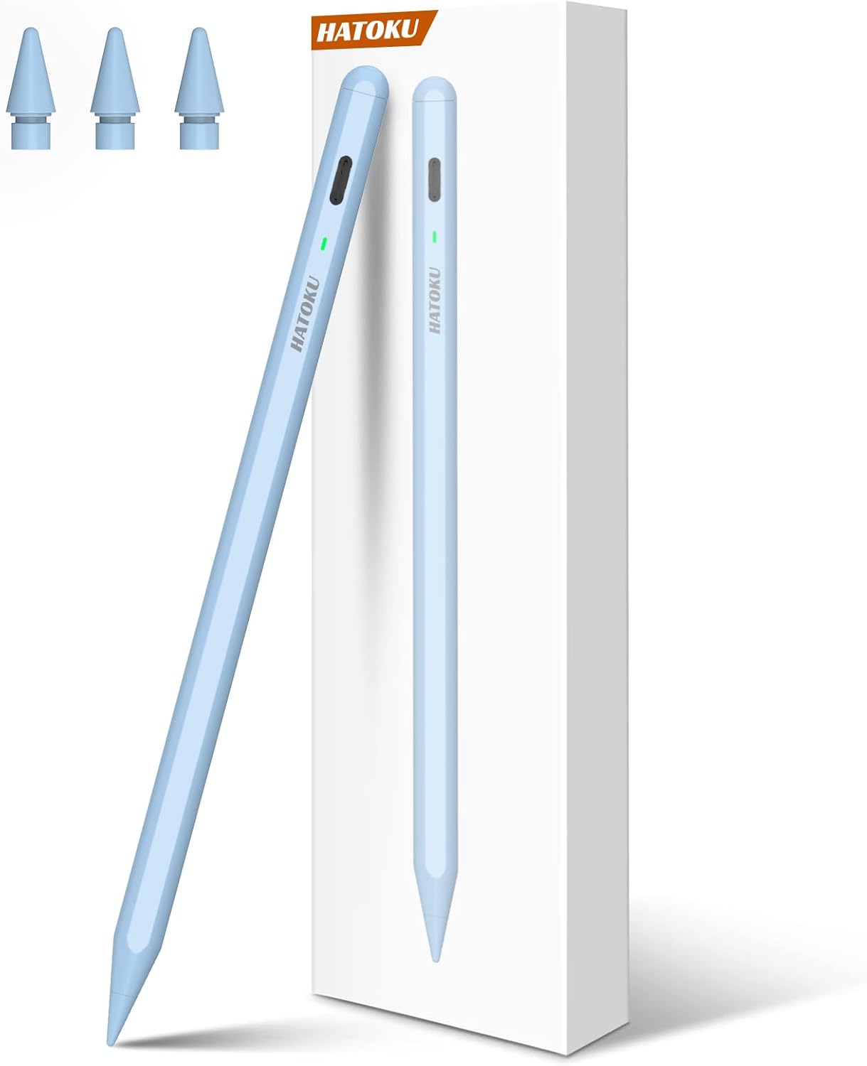Stylus Pen for iPad 2018-2025: 15 Mins Fast Charging Pencil 1 Generation with Tilt Sensitivity Palm Rejection - Work for iPad Air 3 4 5 M2 M3- Pro 11" 12.9" M4 - Mini 5 6 - iPad 6 7 8 9 10 11 (Blue)