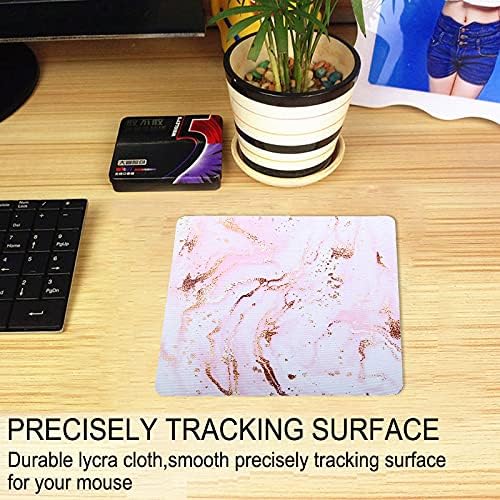 Mouse Pad, Gaming Mouse Pad, Non-Slip Rubber Base Mouse Mat with Designs for Laptop, Computer & Office, 9.5 x 7.9 x 0.12 inches (Marble 1)