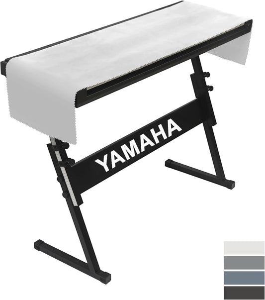 Piano Keyboard Cover 88 Keys,Piano Keyboard Dust Cover,Premium Protection for Electronic Keyboards ,Dirt-Proof, Light Luxury Design-white