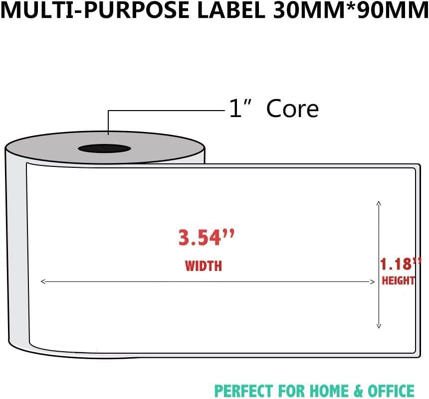 200 Pcs Cable Labels - Waterproof Wire Cord Label, Tear Resistant Wire Labels, Self Adhesive Cord Organizing Label, for Cable Management, Compatible with PUQU AQ20 Label Makers(Green) 30x90mm