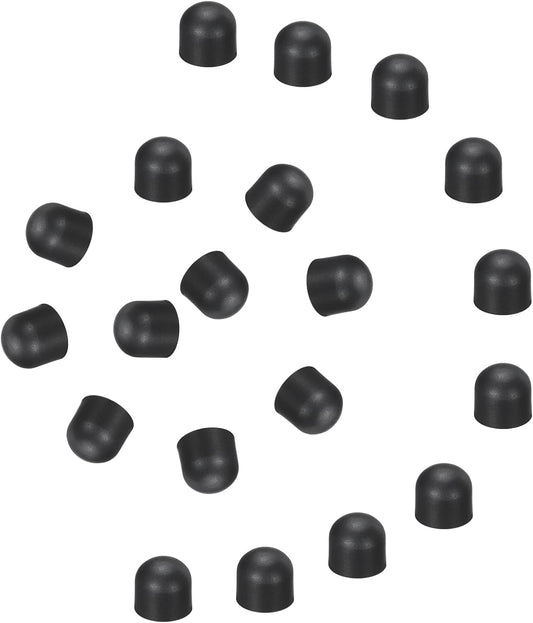 MECCANIXITY 60Pcs Replacement Stylus Pen Tips 7.5mm Conductive Capacitive Touch Screen Pens Tips Silicone Rubber, Black