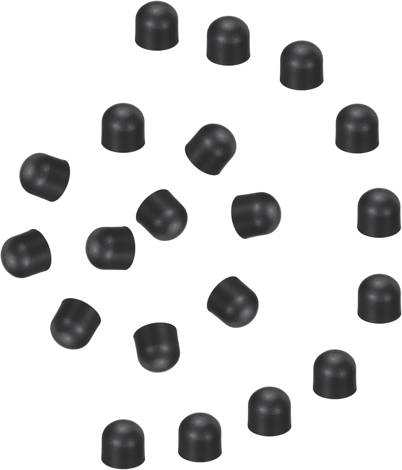 MECCANIXITY 20Pcs Replacement Stylus Pen Tips 7.5mm Conductive Capacitive Touch Screen Pens Tips Silicone Rubber, Black