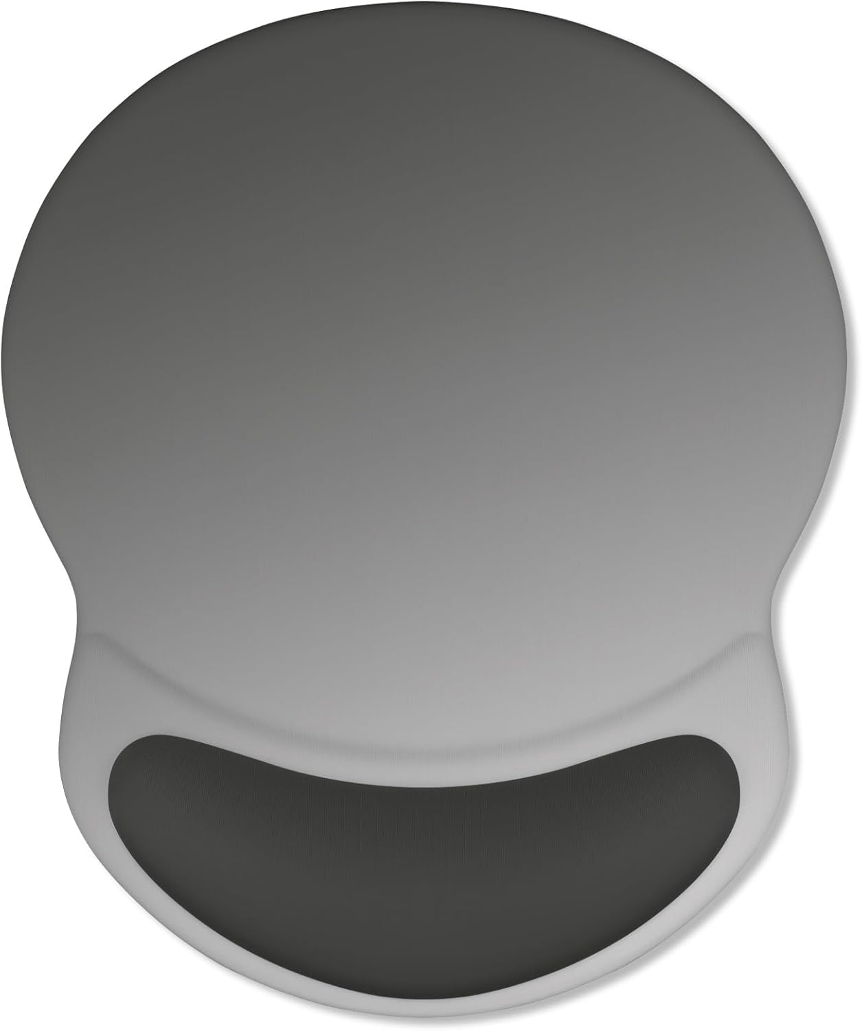 ITNRSIIET Ergonomic Mouse Pad with Comfort Gel Wrist Rest, Non-Slip PU Base, Smooth Textured Surface, Reduces Hand Fatigue & Wrist Pain, 8.7 x 7.2 Inch for Office Gaming Home, Gray Gradient