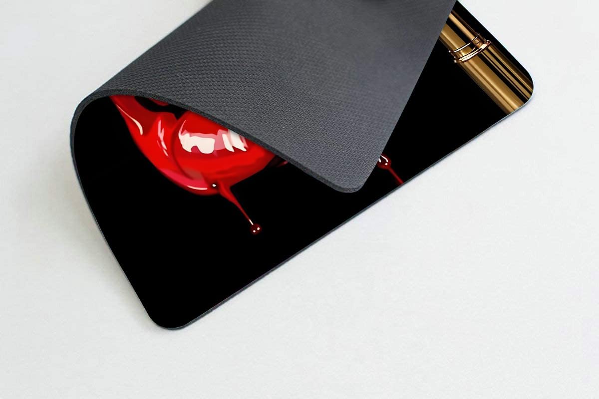 Red Lip Bite Bullet Mouse pad Customized Mousepad Non-Slip Rubber Base Mouse Pads for Computers Laptop Office Desk Accessories Mouse pad