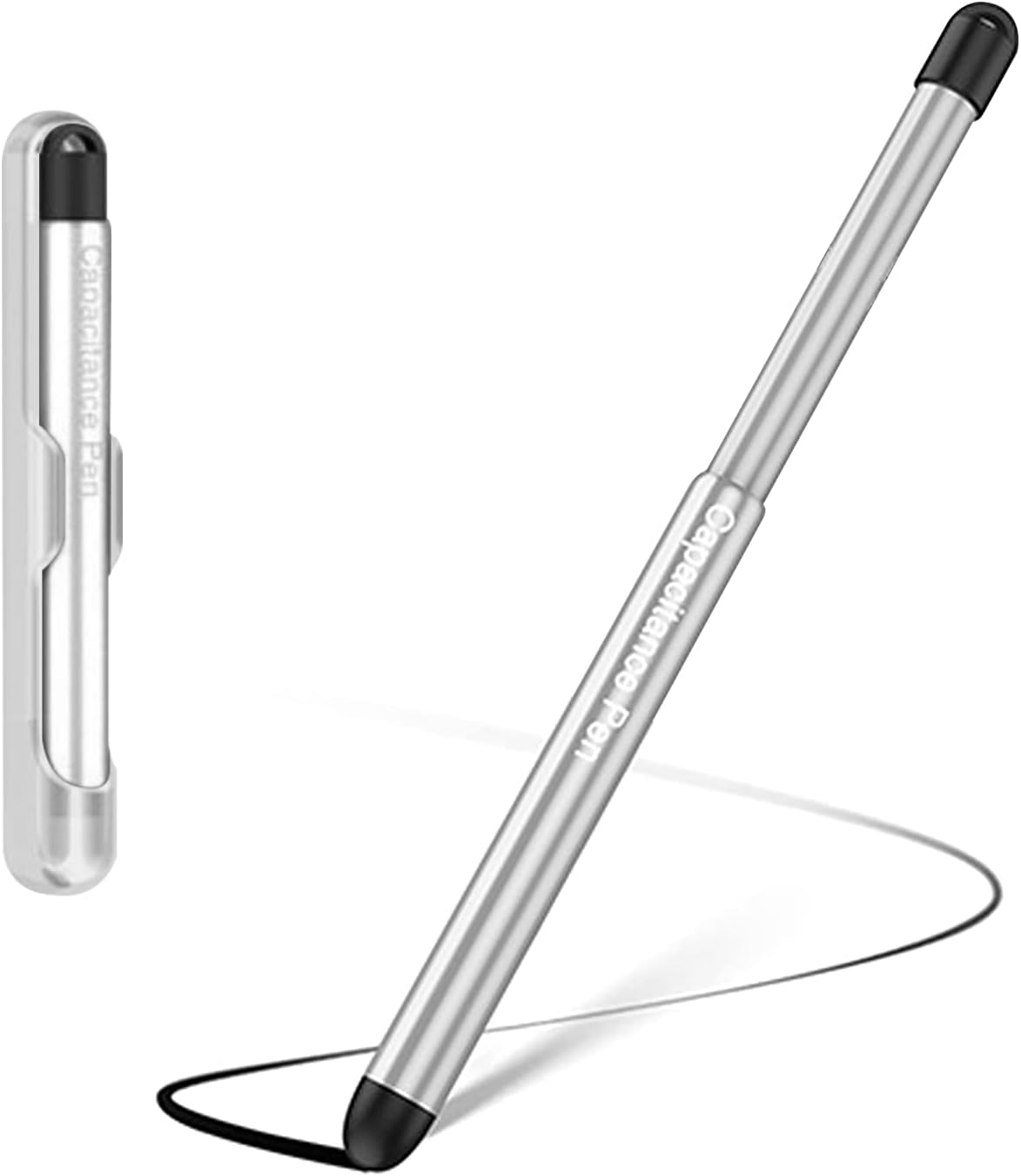 Stylus Pens with Pen Slot for Touch Screens, High Precision Capacitive Universal Stylus for iPad iPhone Tablets Samsung Galaxy All Touch Screen Devices (Transparency)