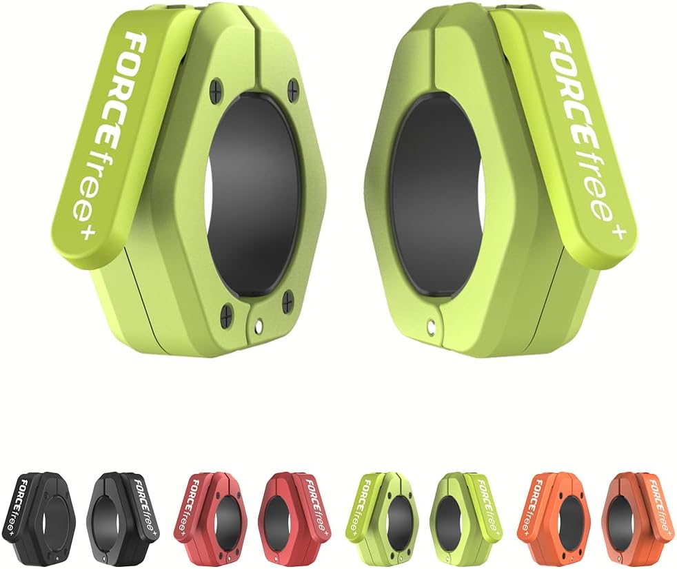 Magnetic Barbell Clamps 2 Inch Olympic – Quick Release Barbell Collars with Anti-Slip TPR Lining | Heavy Duty Weight Clips for Bars for Pro Gym Equipment