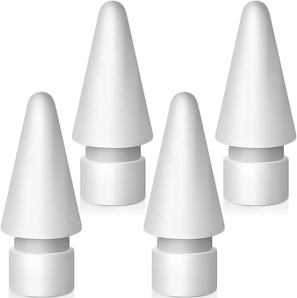 Replacement Tips for Apple Pencil 2nd Generation/ 1st Generation Tips, iPencil Nibs Accessories for iPad Pro Pencil 2/1 Gen(4 Pack)