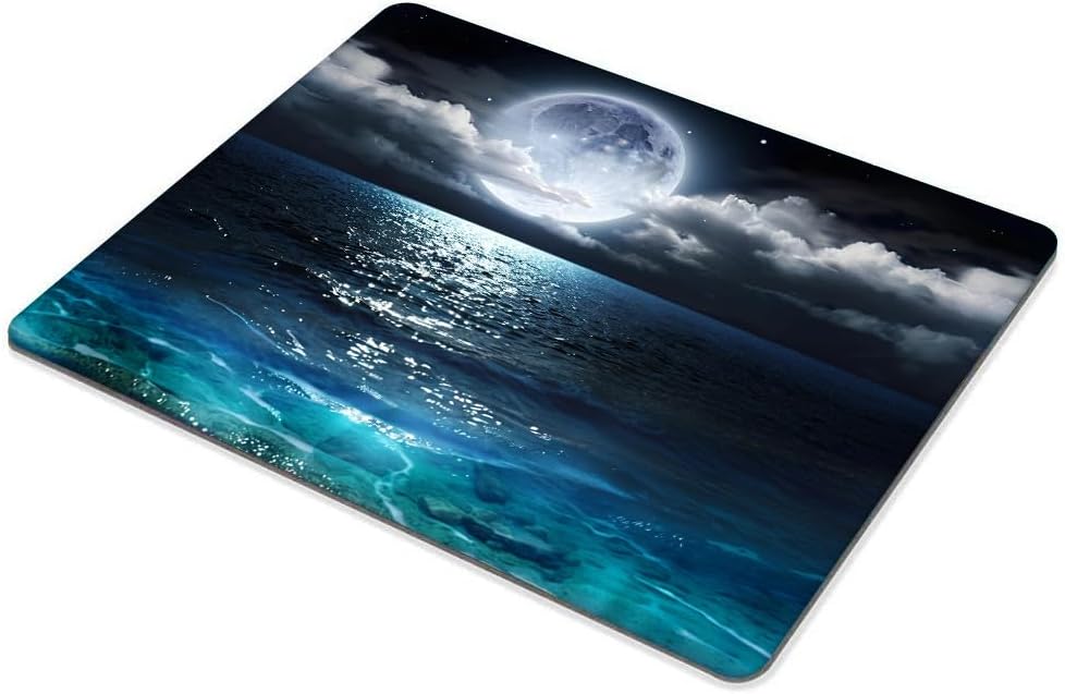 Ocean and Moon Mouse pad Customized Mousepad Non-Slip Rubber Base Mouse Pads for Computers Laptop Office Desk Accessories Mouse pad