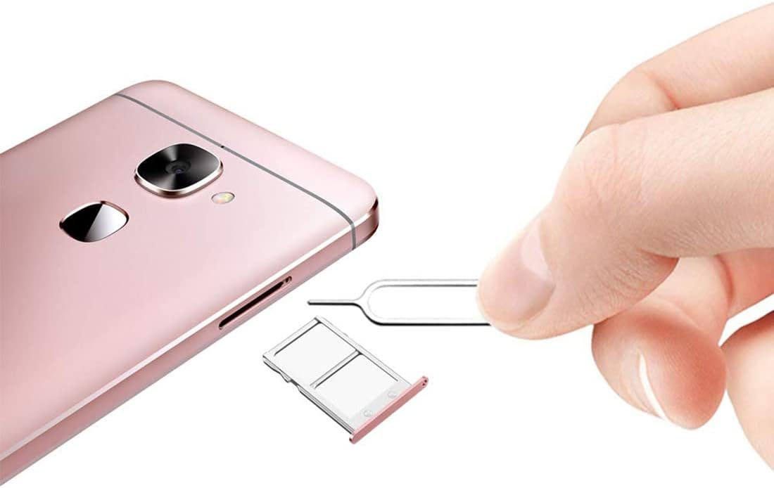 10 Pack SIM Card Adapter Kit, 4 in 1 Nano Micro Standard Converter Kit with Steel SIM Tray Eject Pin 1, Black