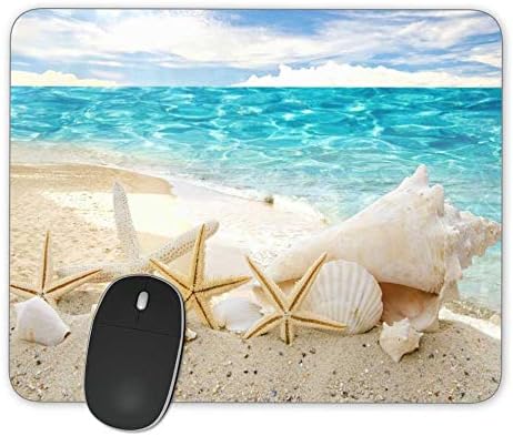 Non-Slip Rubber Mouse Pad ，Beautiful Beach Seascape Mouse pad (9.5 inch x 7.9 inch) …