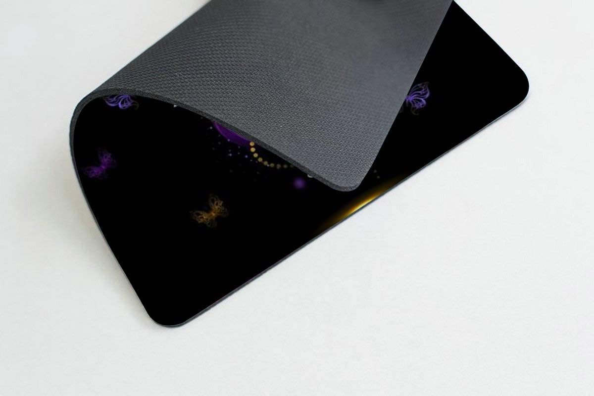 Purple Gold Butterfly Mouse pad Customized Mousepad Non-Slip Rubber Base Mouse Pads for Computers Laptop Office Desk Accessories Mouse pad