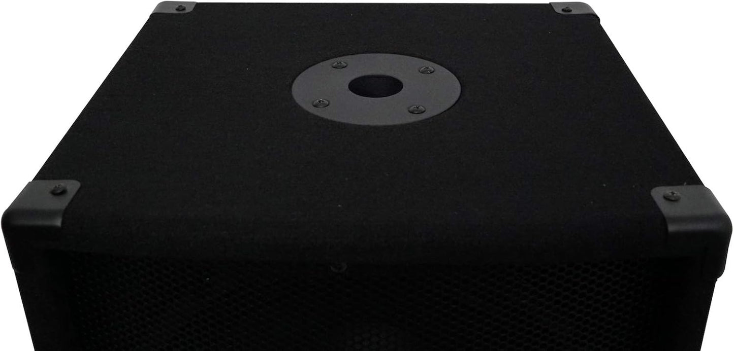 Rockville SBG1124 12" 600W Passive 4-Ohm Pro DJ Subwoofer, MDF Cabinet, Pole Mount, Deep Bass, for DJs and Small Venues