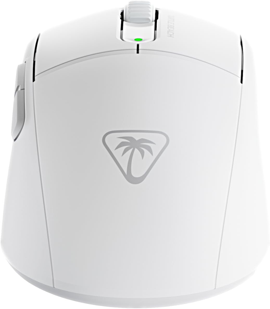Turtle Beach Burst II Air – 2.4GHz Wireless Gaming Mouse: 47g Ultra Lightweight, Optical Switches, Symmetrical, 26K DPI Optical Sensor, Bluetooth, 120-hour Battery, USB-C Cable – White