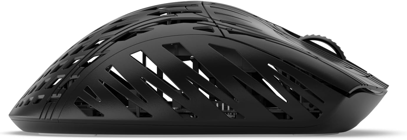 PWNAGE Stormbreaker Wireless Gaming Mouse – 49g Ultralight Magnesium, 8K Polling, Adjustable Sensor, PAW3395, 26K DPI, Ergonomic Shape, PTFE Skates, Pro FPS Mouse for PC – Black