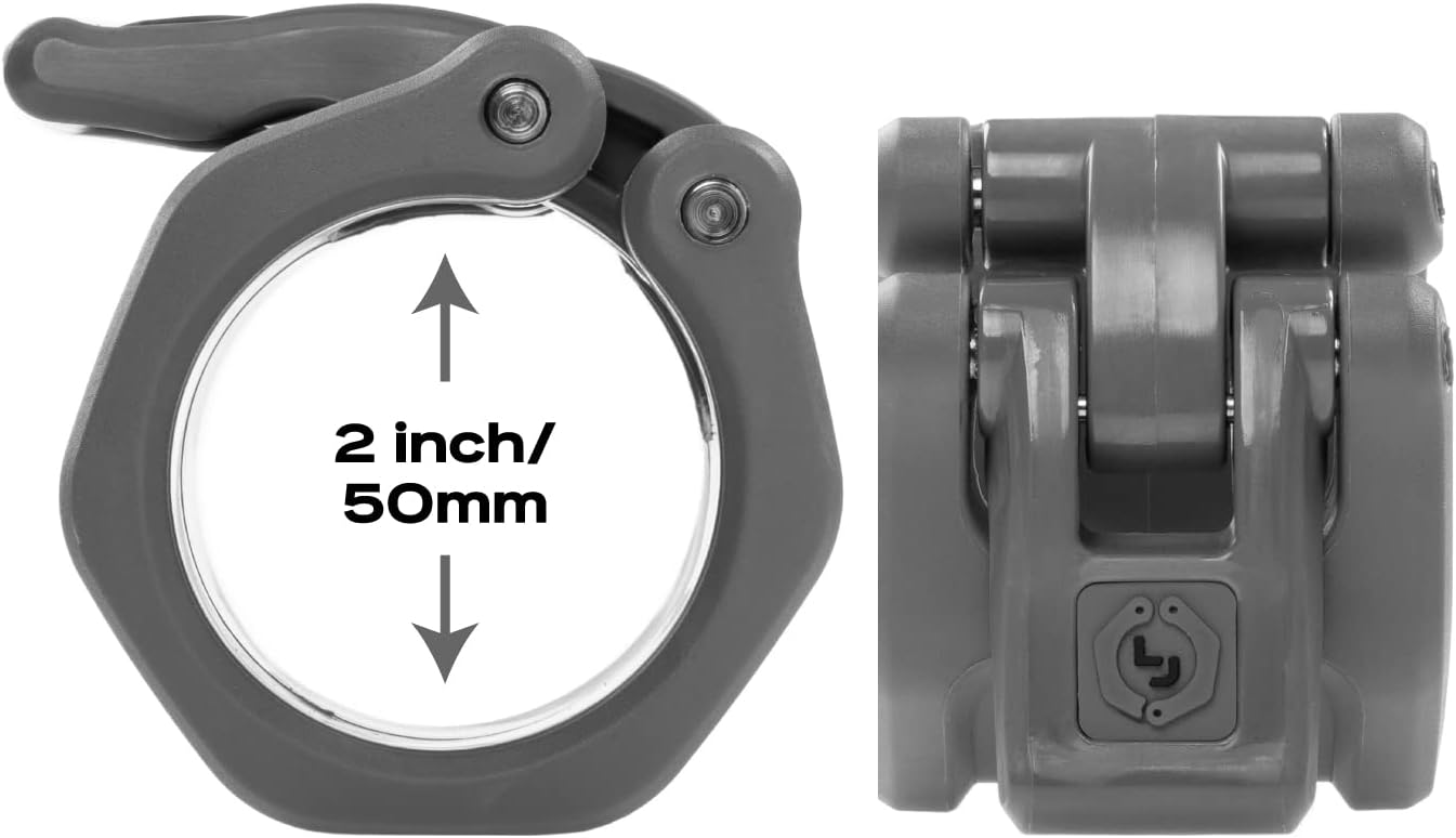 Lock-Jaw HEX 50mm / 2" Olympic Barbell Collar (Blue)