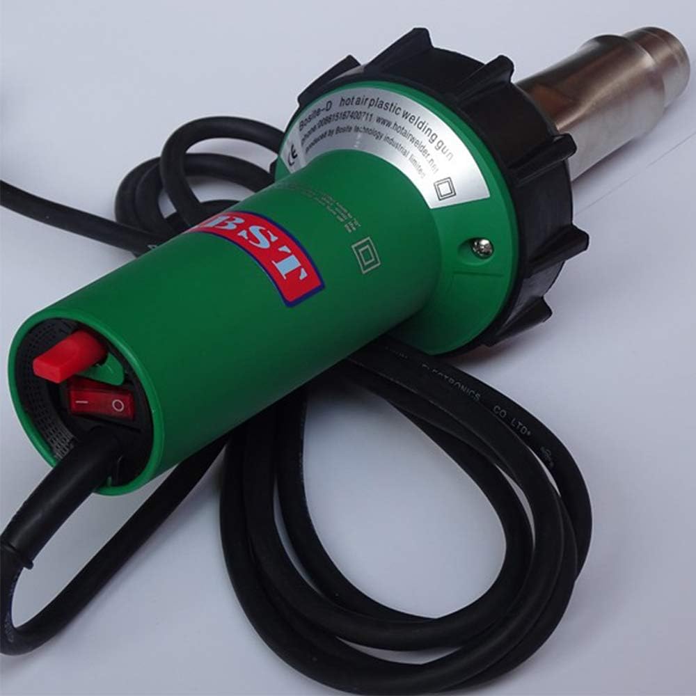 Hot Air Welder & Heat Gun Kit, Professional 1600W Plastic Repair Welder Kit for PVC/TPO/Vinyl, Roofing, Automotive, Flooring with Welding Nozzles, Seam Roofing Roller