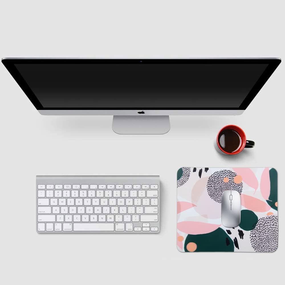 Mouse Pad, Gaming Mouse Pad, Non-Slip Rubber Base Mouse Mat with Designs for Laptop, Computer & Office, 9.5 x 7.9 x 0.12 inches (Morandi Painting 2)