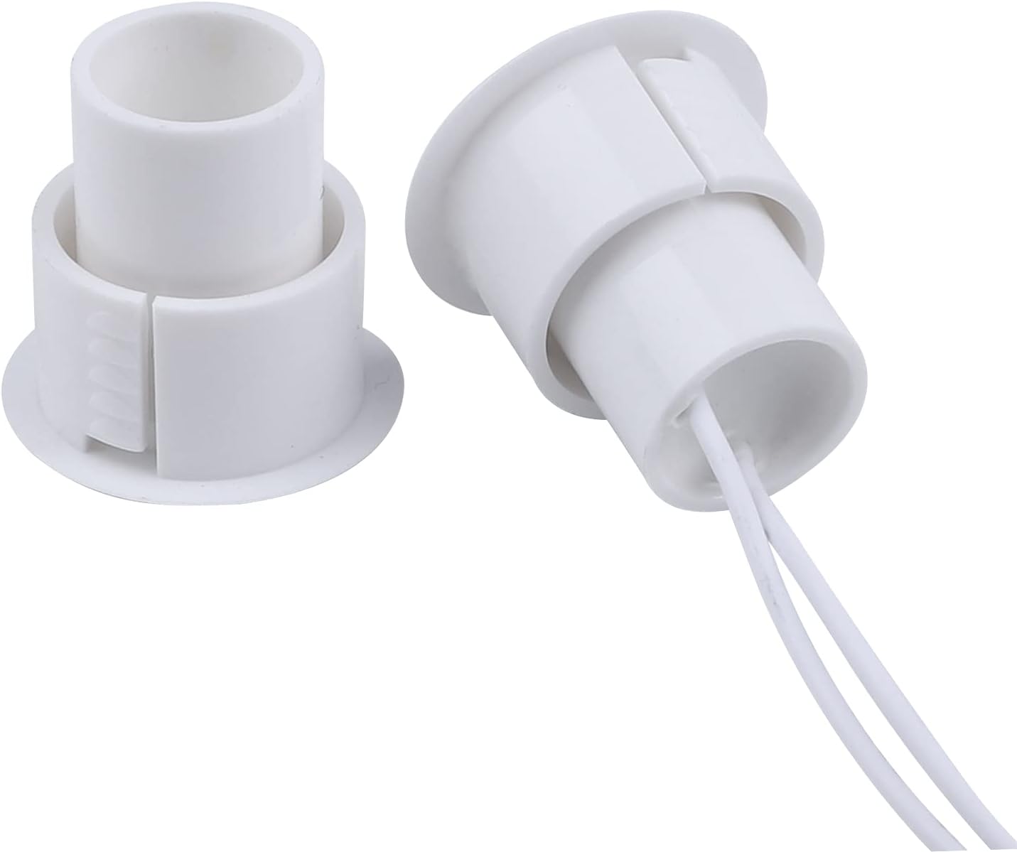 Recessed Door Contacts NC Security Alarm Window Sensors with Magnetic Reed Switch. 3⁄4 Inch Door Contact Position Switches DCS Work with All Access Control and Burglar Alarm Systems White 5pcs