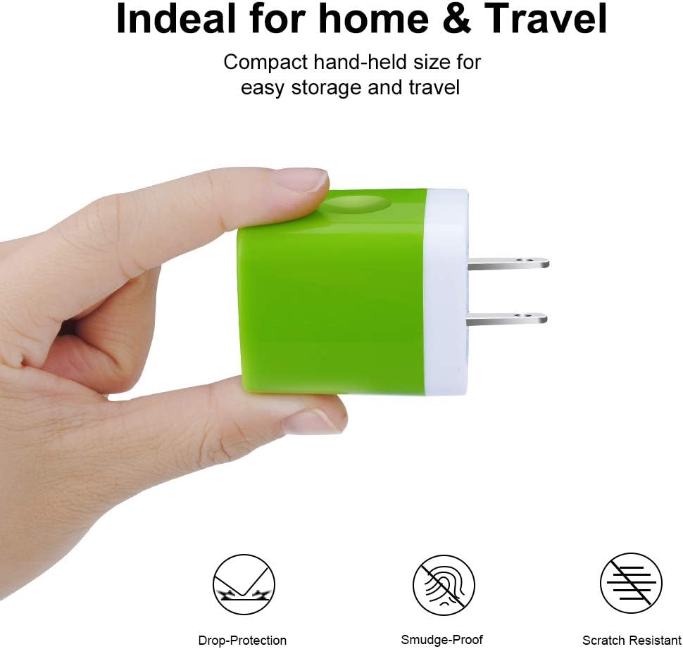 Wall Charger Adapter,USB Cubes,Sicodo 3Pack Universal Travel 3.1A 3 Muti Port Plug Charging Block Compatible with iPhone 16 15 14 13 12 SE 11 X,8,Plus,Samsung Galaxy S24,S23,S22,S21,S20,S10 Ultra,LG