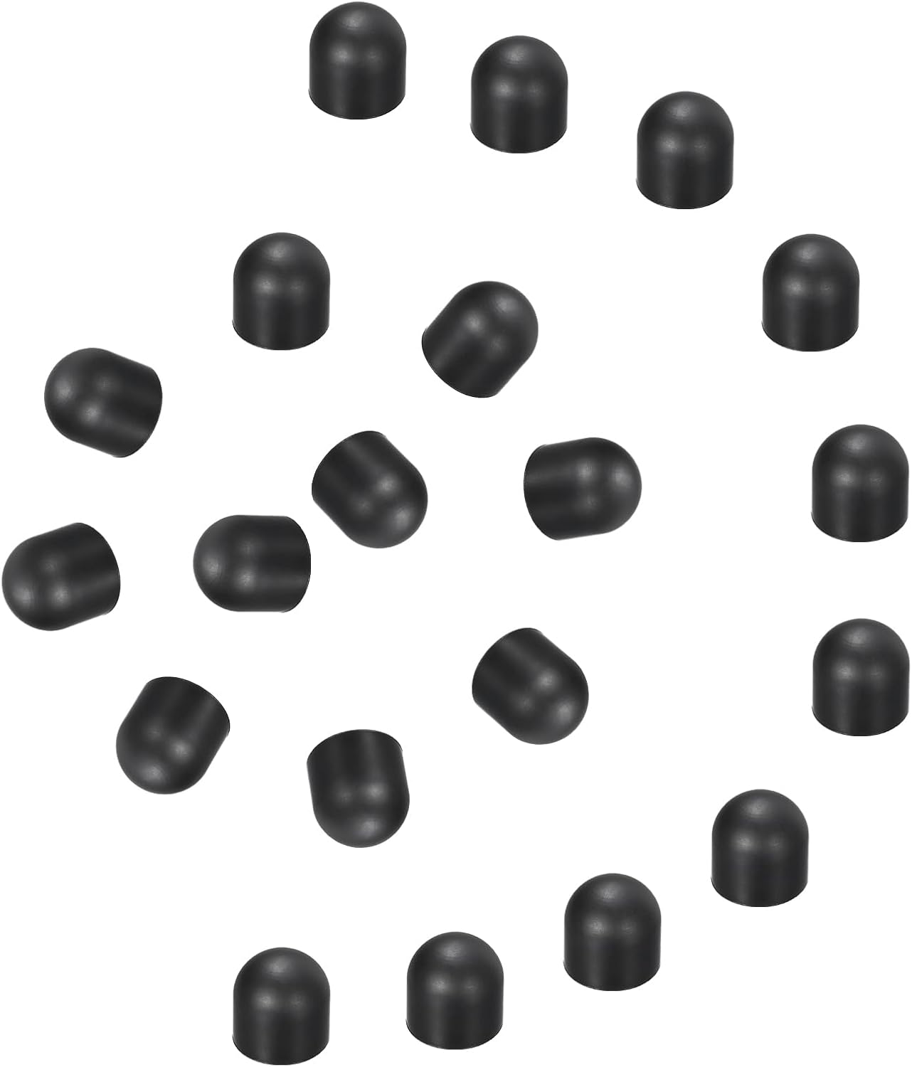 MECCANIXITY 20Pcs Replacement Stylus Pen Tips 10mm Conductive Capacitive Touch Screen Pens Tips Silicone Rubber, Black