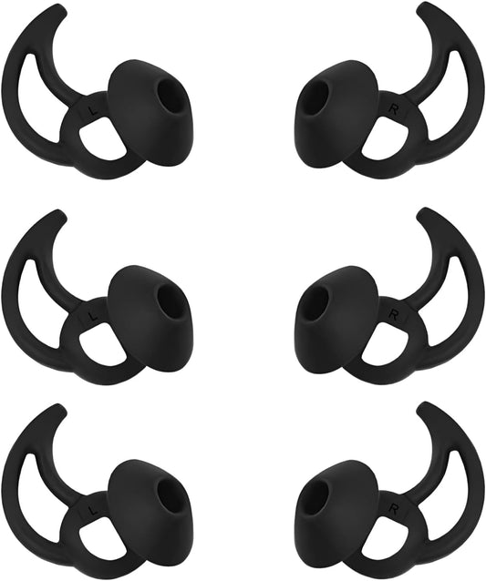 Medium Replacement Earbud Tips Silicone Ear Tips Compatible with Bose Quietcomfort and Sport Headphone Earbud Covers Ear Bud Tips 3 Pairs