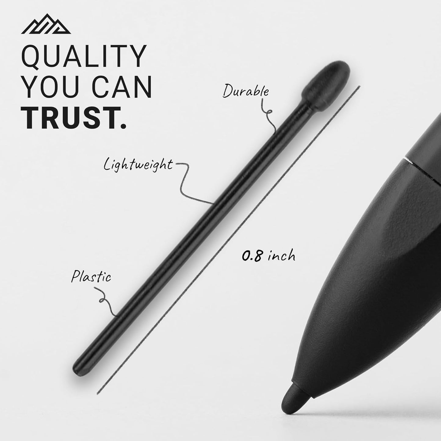 V-Pen Replacement Tips (5-Pack) for Remarkable 2 - Premium Black Stylus Nibs, Ensuring Precision, Easy Installation, Durability for Long-Lasting Use, Ideal for Professional & Creative Applications