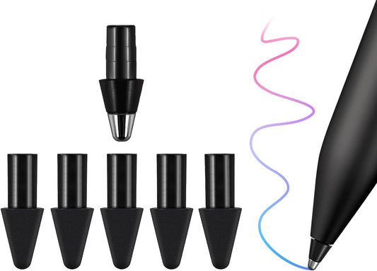 REEYEAR Replacement Tips Set fits for Remarkable Paper Pro Maker Pen –1 No Wear Out Titanium Alloy Tip + 5 Plastic Nibs – Precise, Durable Precise, Precise Writing, Long-Lasting