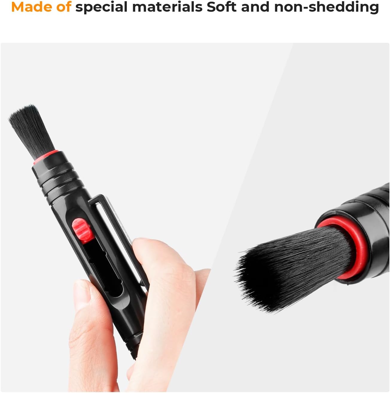 K&F CONCEPT Professional Lens Cleaning Pen*3 with Soft Brush, Carbon Head Lens Cleaning Pen Compatible with Canon, Nikon, Pentax, Sony Digital Camera Cleaning,AR VR Glasses Cleaning