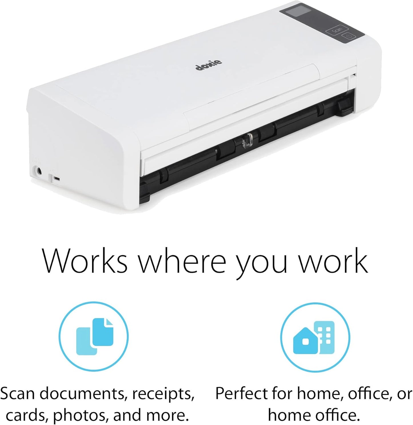 Doxie Pro DX400 - Duplex Document Scanner and Receipt Scanner for Home and Office with Amazing Software for Mac and PC