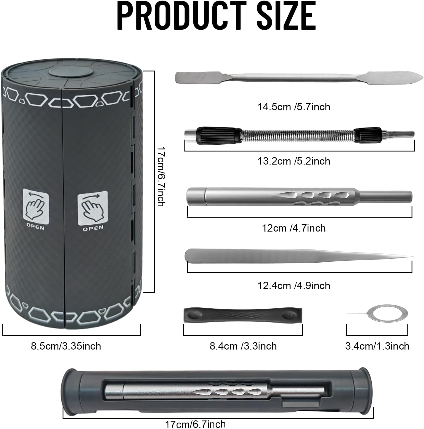 128 in 1 Precision Screwdriver Set,Precision Bit Set,Professional Magnetic Repair Tool Kit with 120 Bits for Electronics, Computer, Laptop, Game Console and Household Appliances