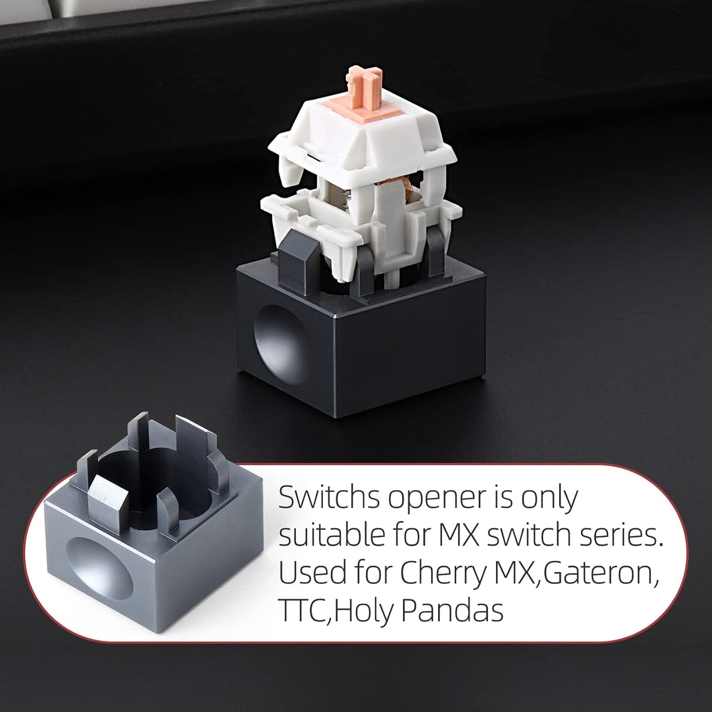 YIMAGUJRX RUNJRX 32 Switch Station, Acrylic Lube Kit for Custom Gaming Keyboard (10Pcs)