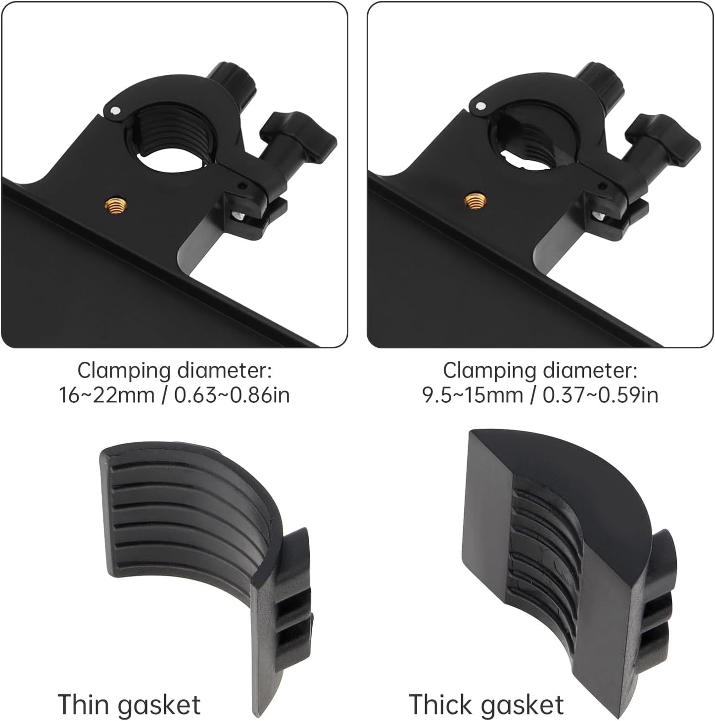 RTNLIT Microphone Music Stand Tray, Adjustable Clamp On Rack Tray Holder with 6.6 Pound Weight Capacity, Universal Mic Stand Tray for Music Sheet, Singing, Stage, Audio Recording (8.7" x 6.5")