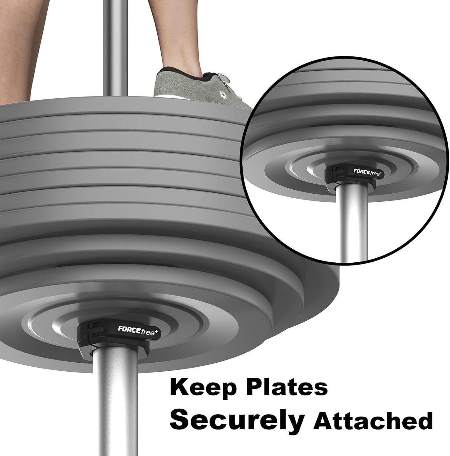 Magnetic Barbell Clamps 2 Inch Olympic – Quick Release Barbell Collars with Anti-Slip TPR Lining | Heavy Duty Weight Clips for Bars for Pro Gym Equipment