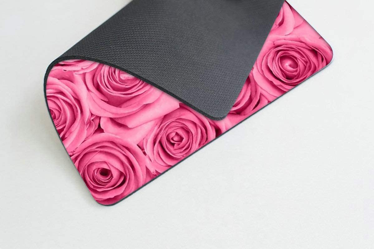 Pink Rose Mouse pad Customized Mousepad Non-Slip Rubber Base Mouse Pads for Computers Laptop Office Desk Accessories Mouse pad