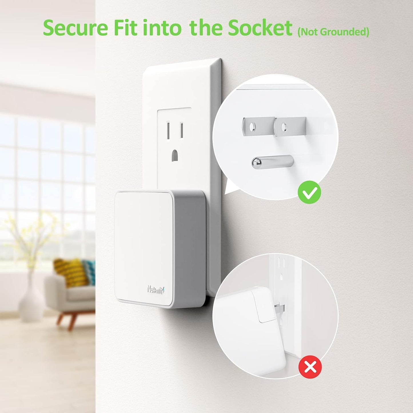 Nekmit USB C Charger, Thin Flat 52W 4-Port Fast Wall Charger with Two 20W Power Delivery and 2 Port for iPhone 14/14 Pro/14 Pro Max, Galaxy, Pixel, iPad Pro, AirPods More, Upgraded