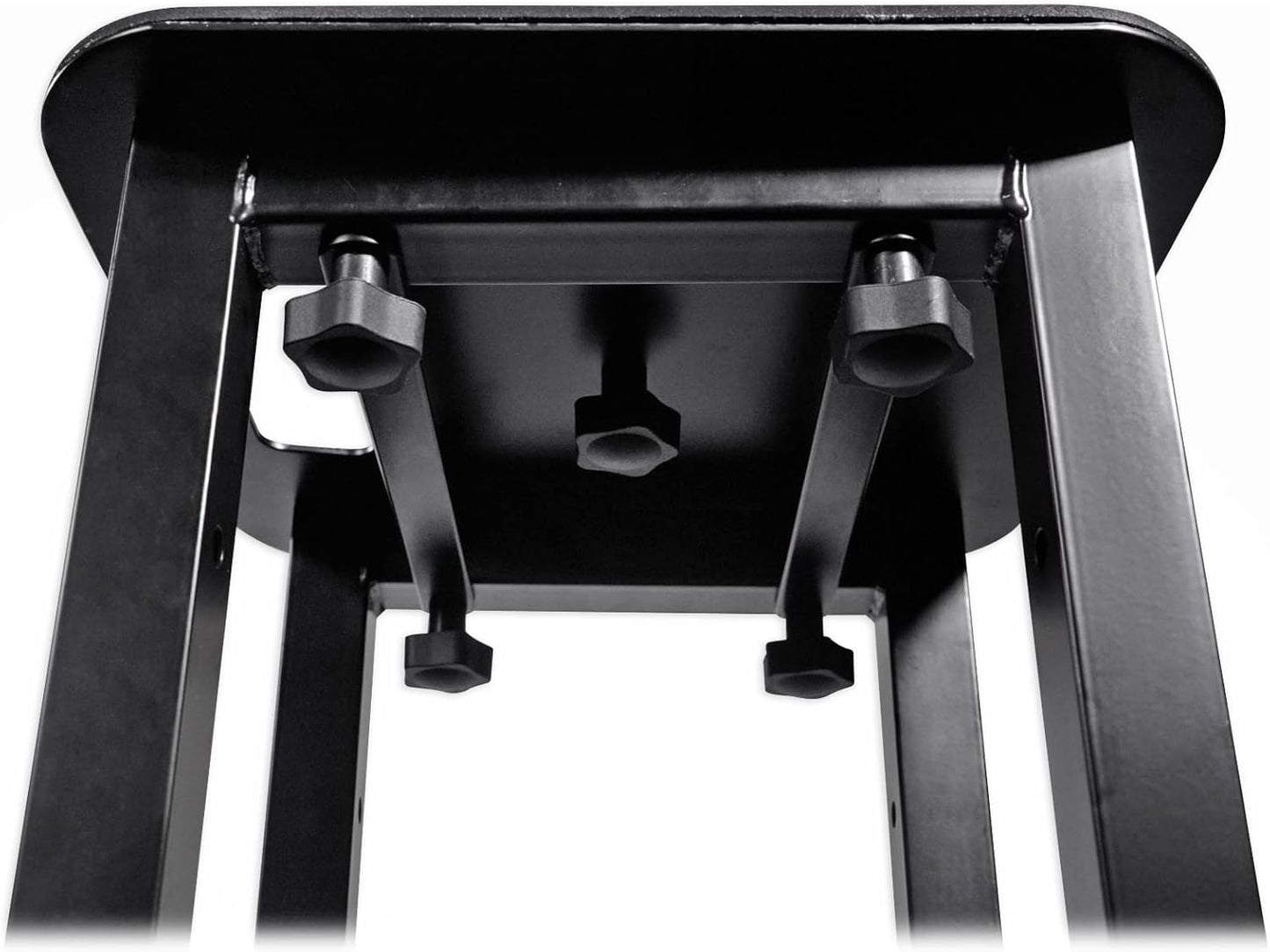 Rockville RTP82B 8 ft Adjustable Black Totem Moving Head Light Stand, Dual Scrims, Travel Bags, Speaker Mount, for DJs and Stage Lighting